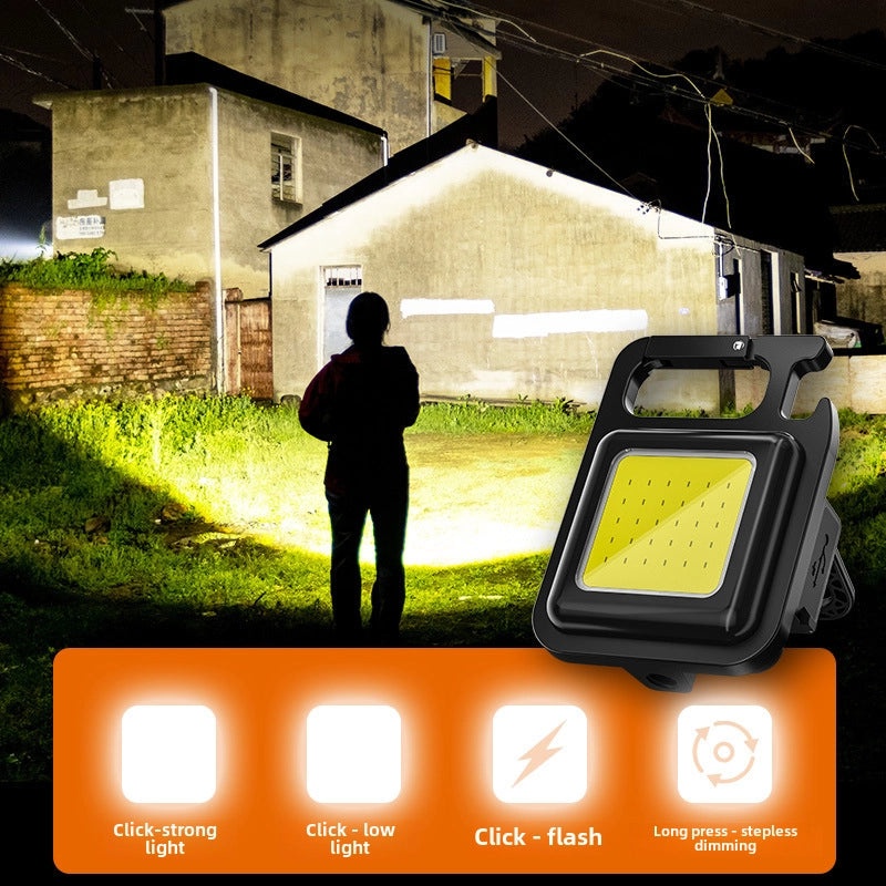 Shenyu Mini LED Keychain Flashlight Portable High Brightness Small Strong Light Multi-Function Work Light|Outdoor Lighting