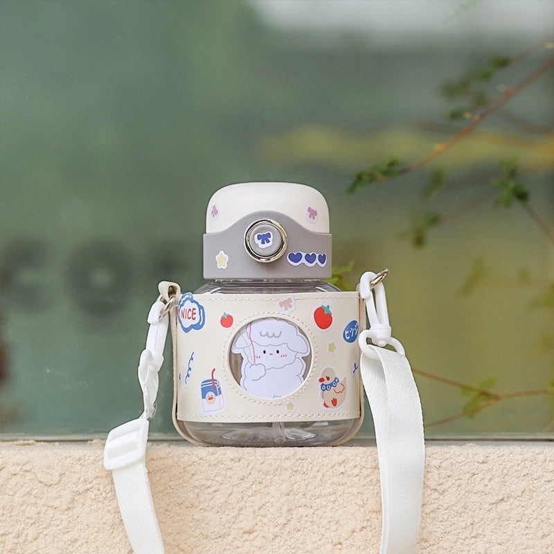 Adorable Cartoon PC Water Bottle 1pc | Drinkware & Accessories