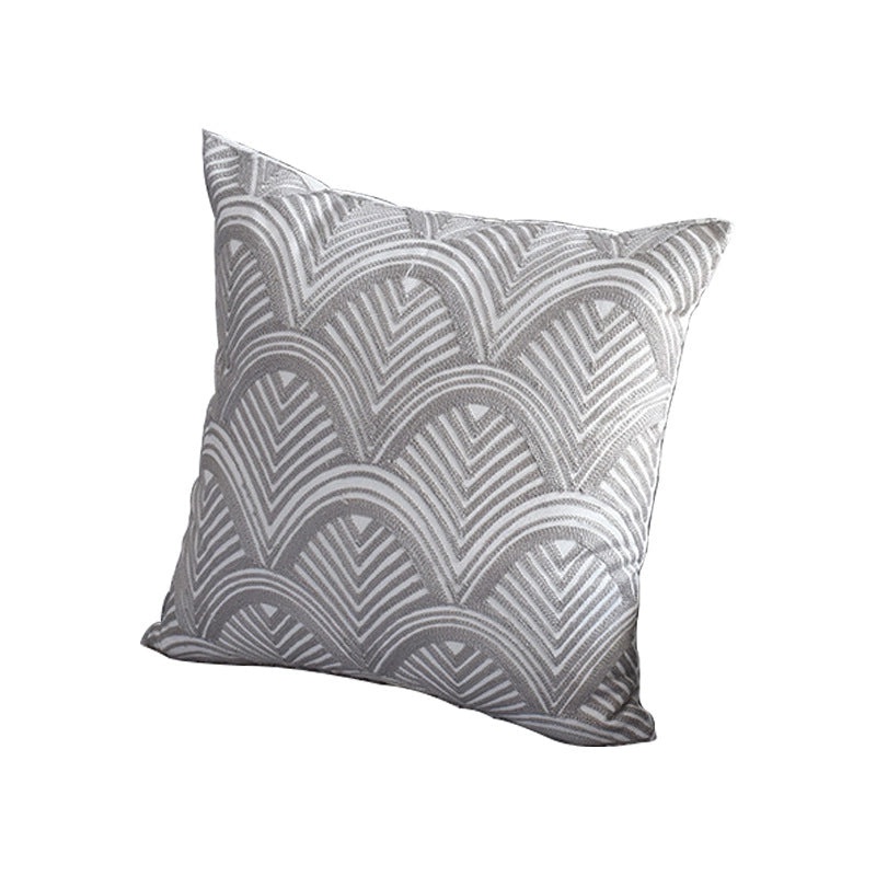 Nordic Style Geometric Embroidered Pillow Cover for Living Room Sofa and Car Waist Support|Home Decor Pillows