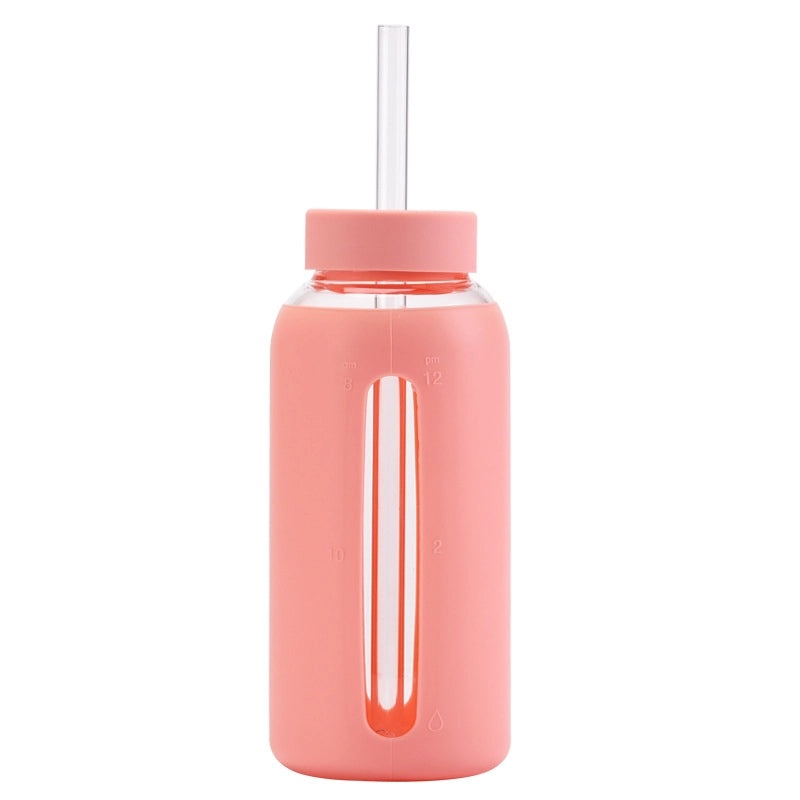 Glass Water Bottles with Solid Color Design for Everyday Use|Water Bottles