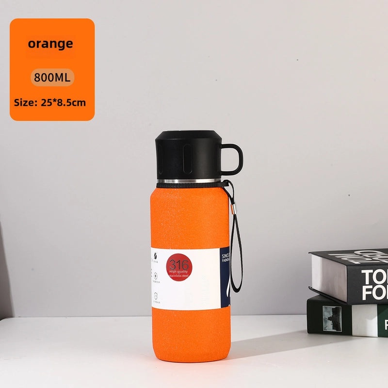 Large Capacity Stainless Steel Thermos Cup for Men and Women | Outdoor Sports Insulated Tea Kettle | Drinkware