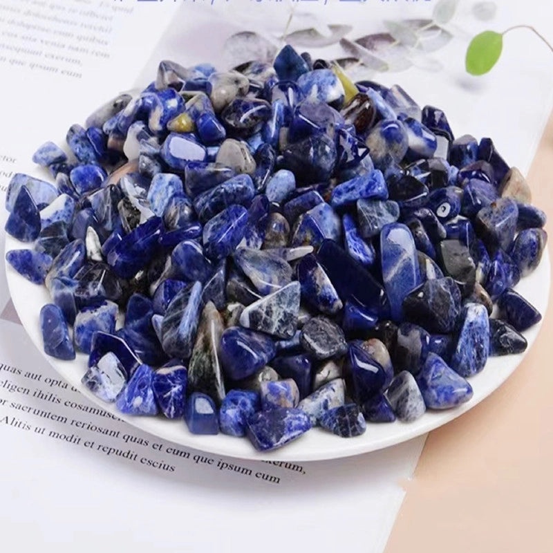 Natural Amethyst and Lapis Lazuli Crystal Gravel Powder for Aromatherapy and Polishing | Jewelry & Crystal Healing Stones