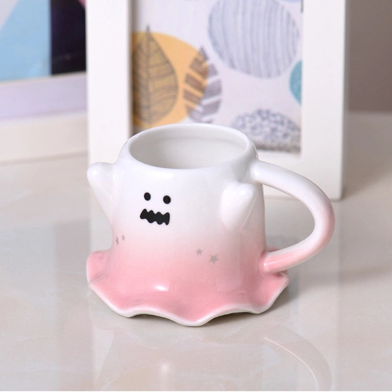 Halloween Cartoon Ceramic Mug Cute Elf Coffee Cup Large Capacity Water Cup for Office Use|Home & Kitchen Cups & Mugs