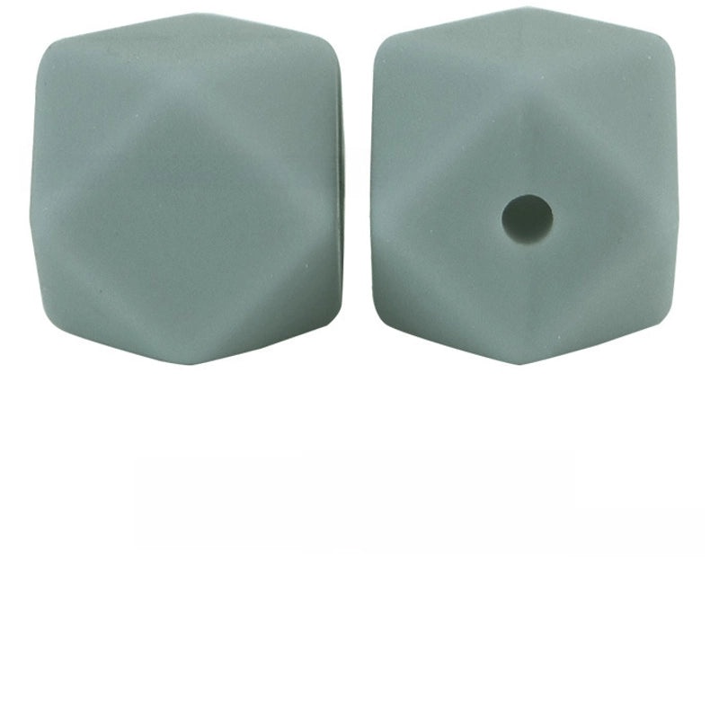 17mm Silicone Octagonal Beads for Pacifier Chains DIY Accessories | Baby & Mom Essentials