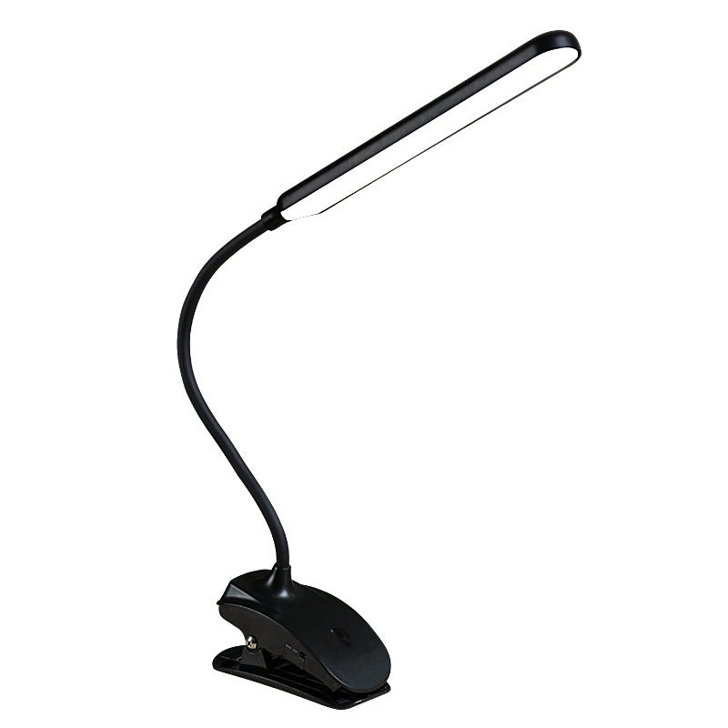 Rechargeable LED Clip-on Desk Lamp Eye Protection Small Table Lamp for Students Reading Dorm Bedside Light | Home & Office Lighting