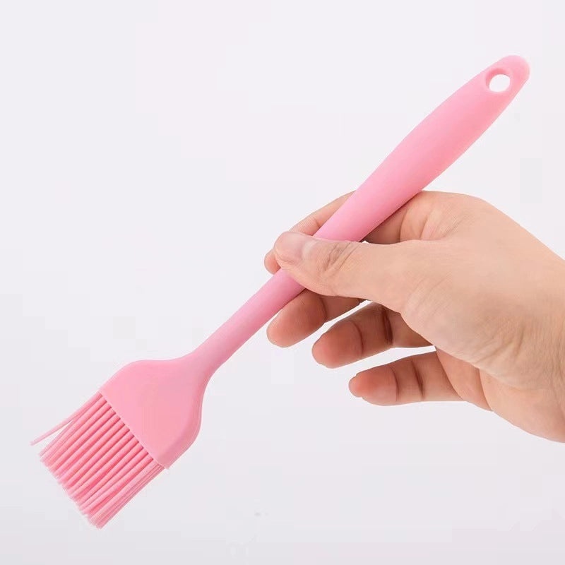 Silicone BBQ Oil Brush High Temp Resistant Integrated Scraper Baking Grill Brush | Kitchen & Dining Tools