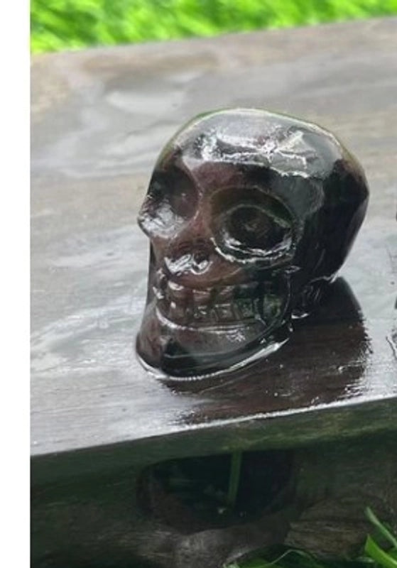 Halloween Punk Skull Natural Stone Decor|Jewelry & Accessories