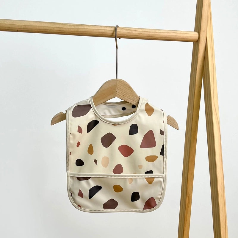 Waterproof Baby Bib with Cartoon Print Sleeveless PU Spit Bag Soft Infant Feeding Accessory|Baby Accessories