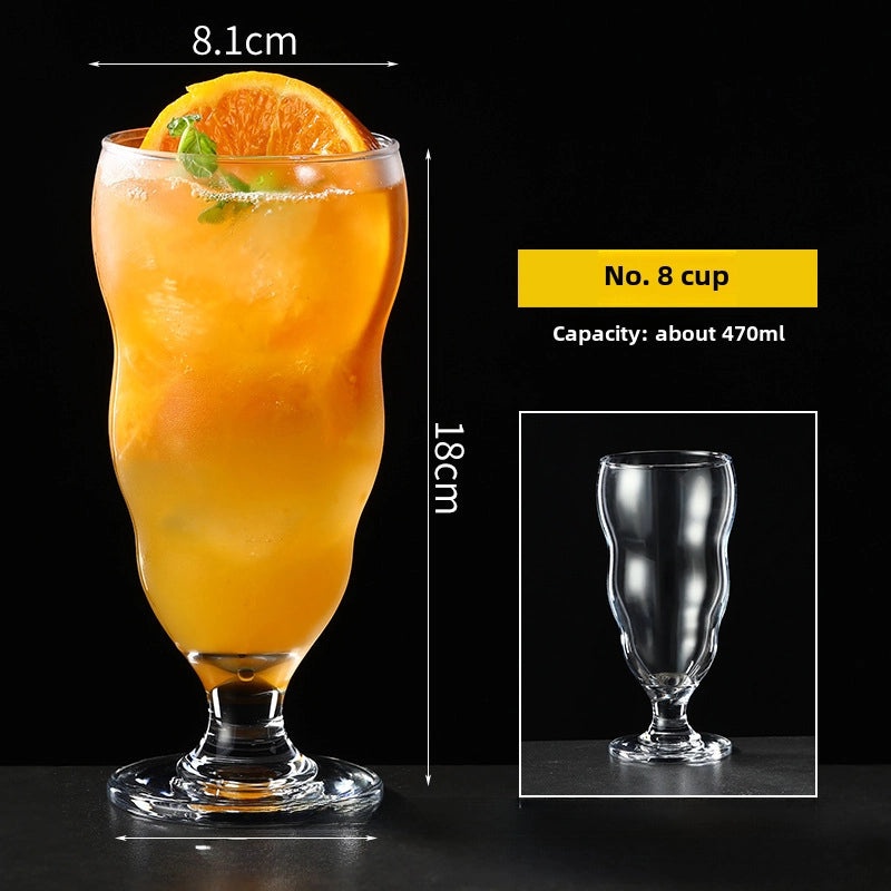 Large Capacity Glass Juice Cup for Milk Tea Mojito Cocktail Bars | Drinkware & Glassware