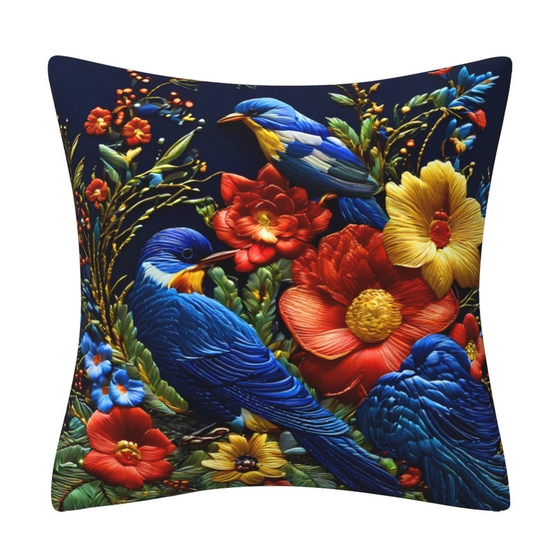 Elegant Minimalist Floral Polyester Pillow Covers for Couch and Sofa Decor|Home Decor & Living Room Accessories