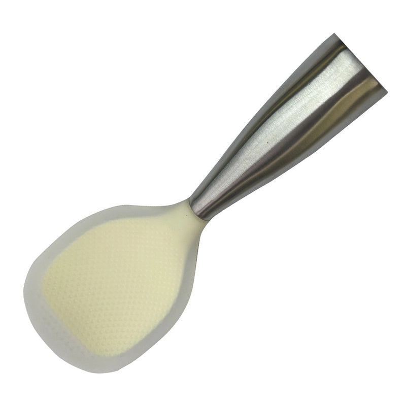 Heat-resistant Silicone Rice Spoon with Non-slip Wooden Handle | Kitchen Utensils & Gadgets
