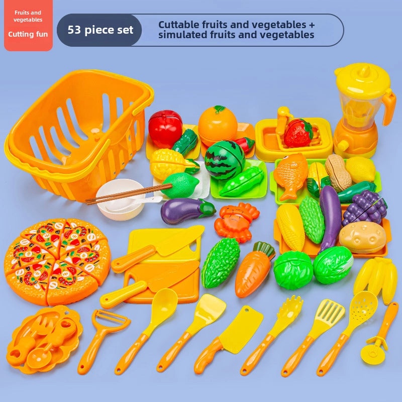 儿童厨房玩具海鲜水果蔬菜烧烤火锅仿真食品套装|儿童玩具