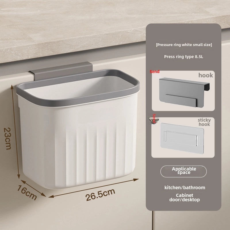 Large Capacity Waterproof Wall-Mounted Kitchen and Bathroom Trash Can|Home Organization and Storage