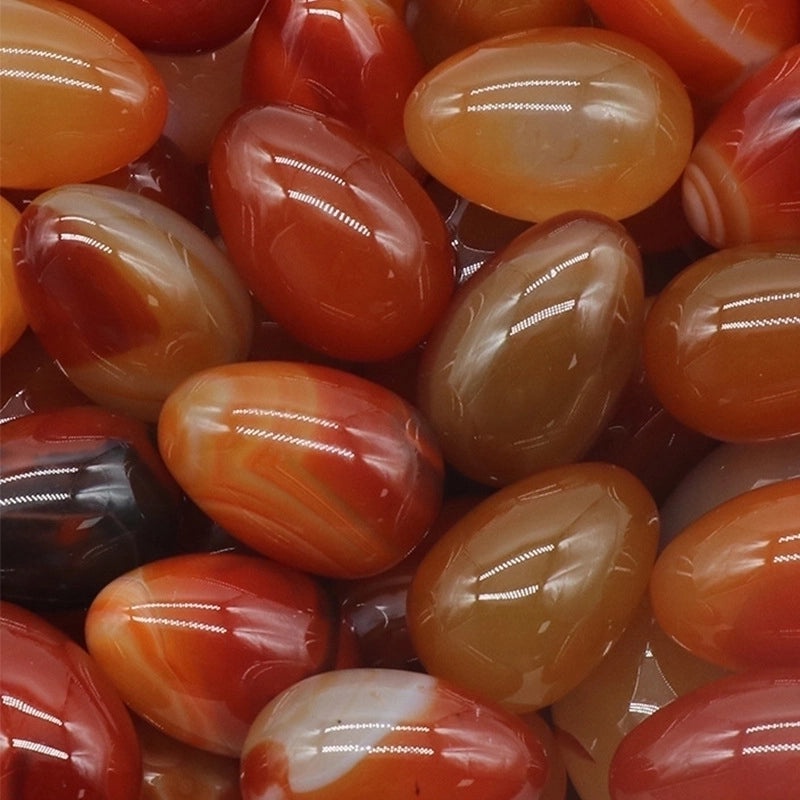 Natural 30mm Agate Egg Stone Semi-Precious Crystal Mineral Specimen|Semi-Precious Stones & Crystals