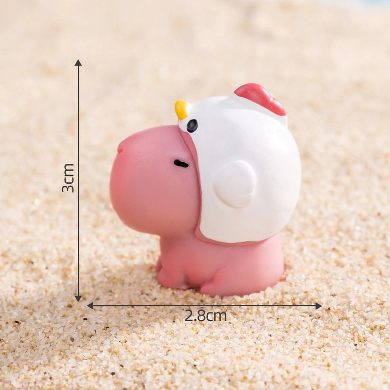 Cute Animal Resin Ornaments Cartoon Style Decorative Figurines for Home Decor|Home Decor & Ornaments