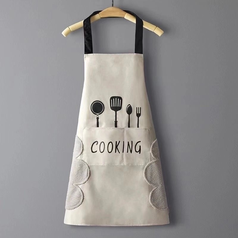 Classic Solid Color Polyester Apron for Everyday Use | Kitchen Accessories