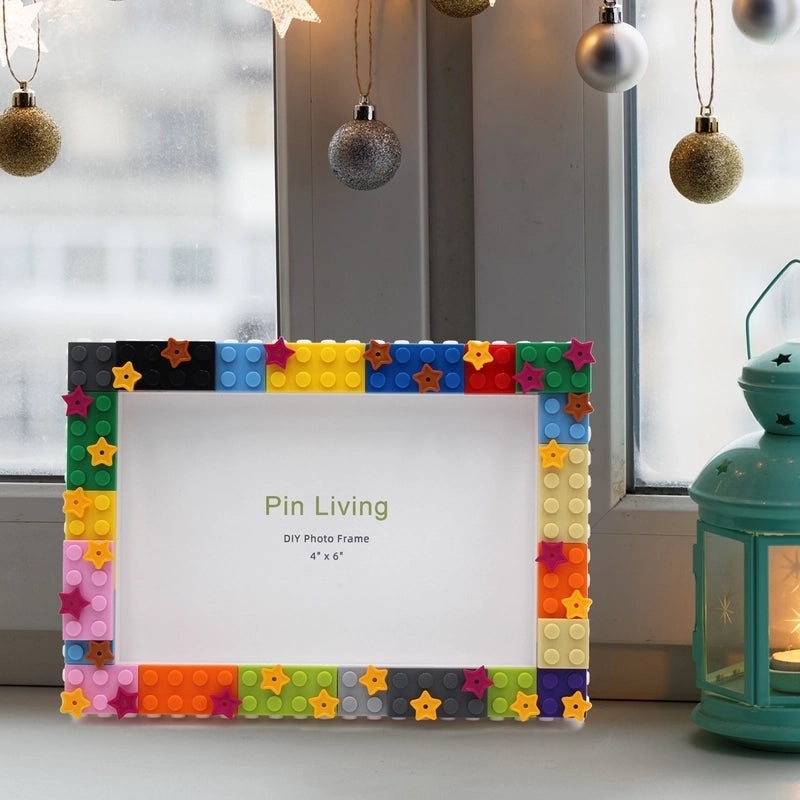 Vibrant Color Block Plastic Photo Frames for Casual Home Decor|Home Decor & Photo Frames