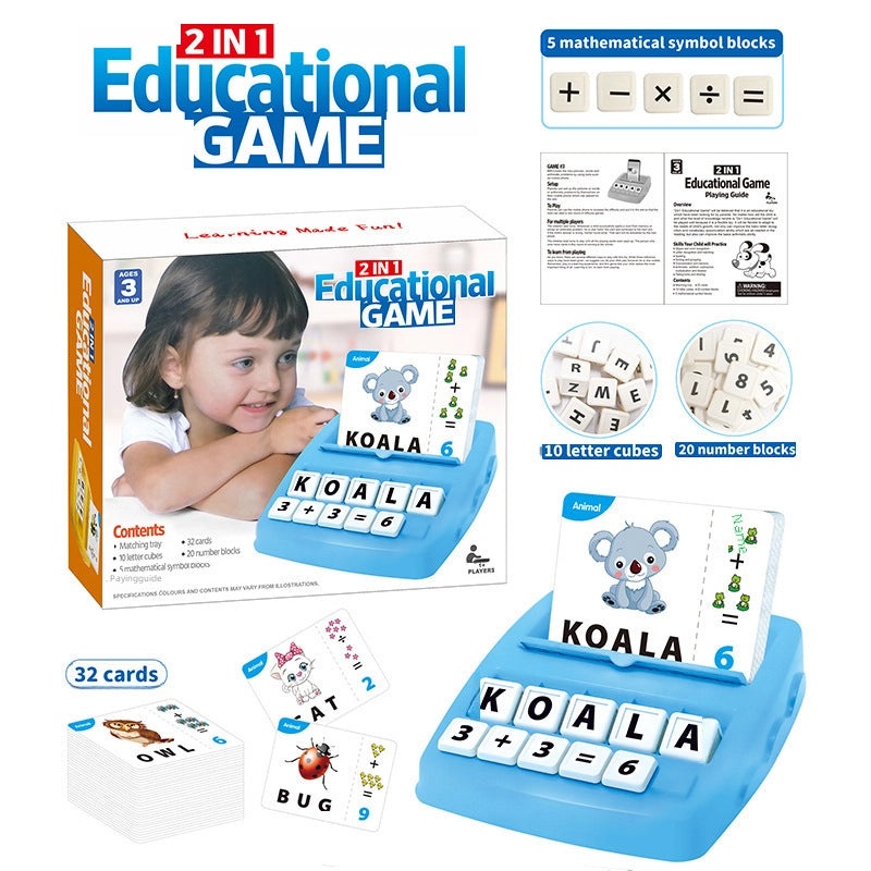 Early Education Intelligence Puzzle Toy 2-in-1 Alphabet & Math Teaching Aid|Educational Toys