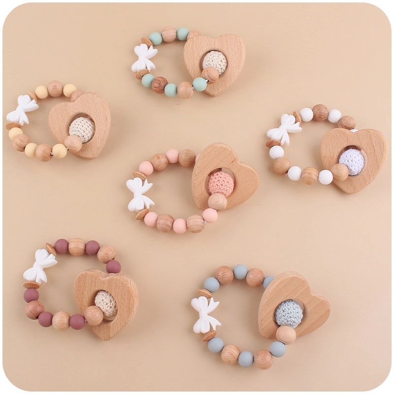 3 Pcs Heart Bow Knot Baby Hair Clips Soft Silicone Accessories|Baby Hair Accessories