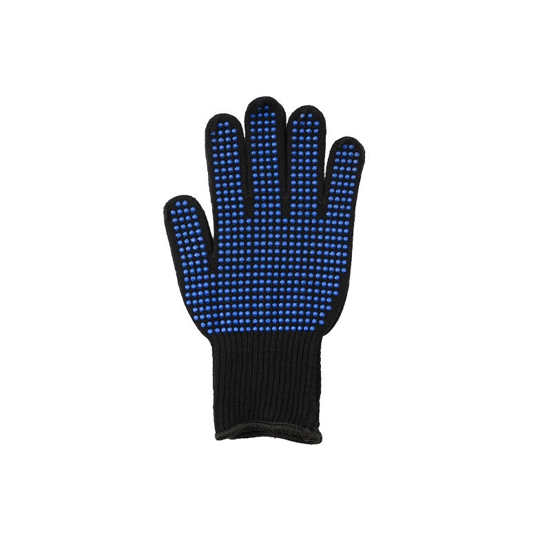 Heat Resistant Hairdressing Gloves with Silicone PVC Beads for Curling Iron and Straightening | Hair Styling Gloves