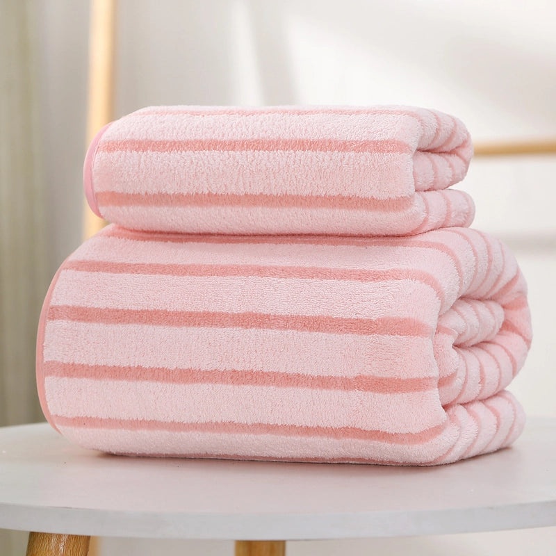 Casual Color Block Daisy Coral Fleece Bath Towels Soft Absorbent Bathroom Towels|Home & Kitchen > Bath > Towels