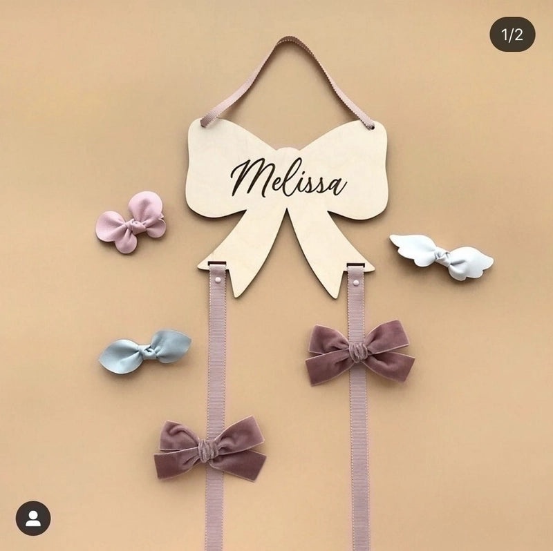 Nordic Bow Knot Wooden Pendant Decorative Ornament|Home Decor