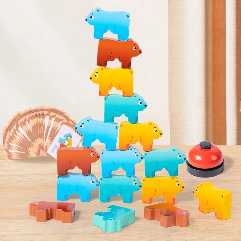 Wooden Animal Building Blocks for Toddlers 3-6 Years|Educational Wooden Toys
