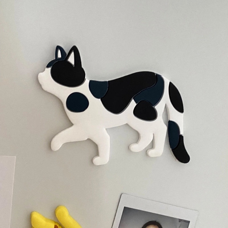 Adorable Cat Resin Fridge Magnet Decorative Artificial Art | Home Decor & Kitchen Accessories