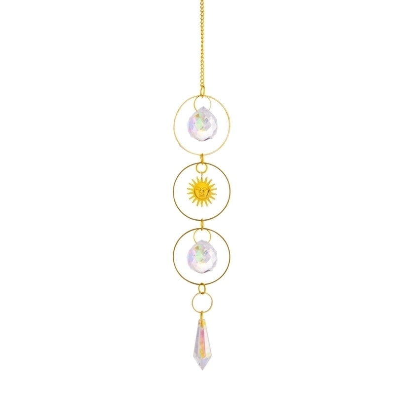 Celestial Sun, Star & Moon Crystal Necklace Pendant | Jewelry & Accessories