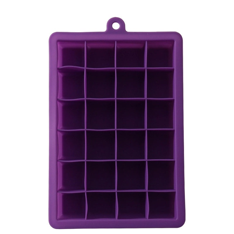 Silicone 24-Square Ice Cube Mold with Lid for Home Use | Kitchen & Dining Accessories