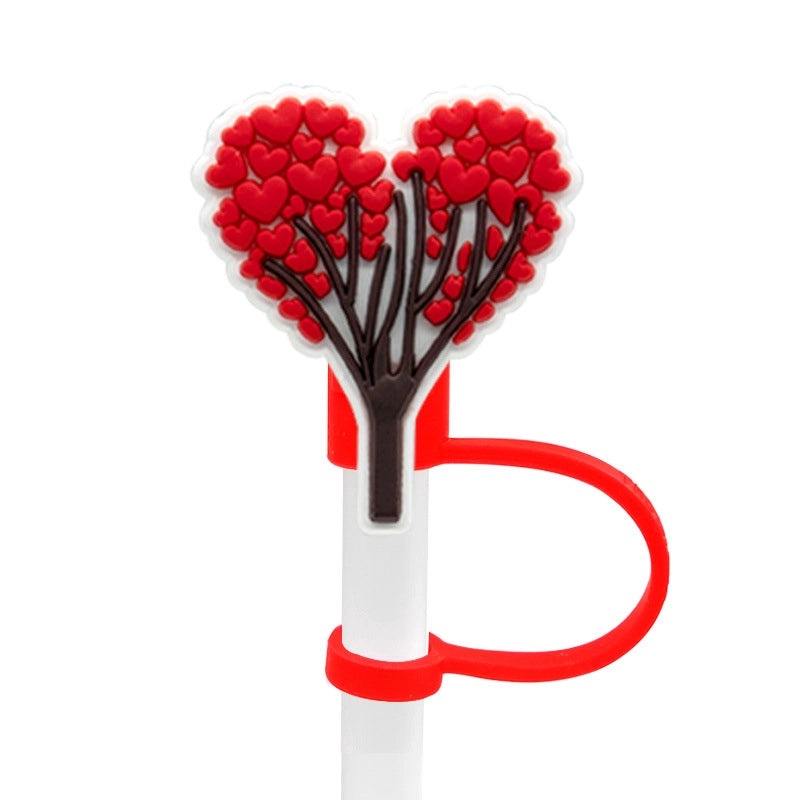 Cartoon Silicone Straw Caps for 8-10mm Straws | Personalized Drink Accessories