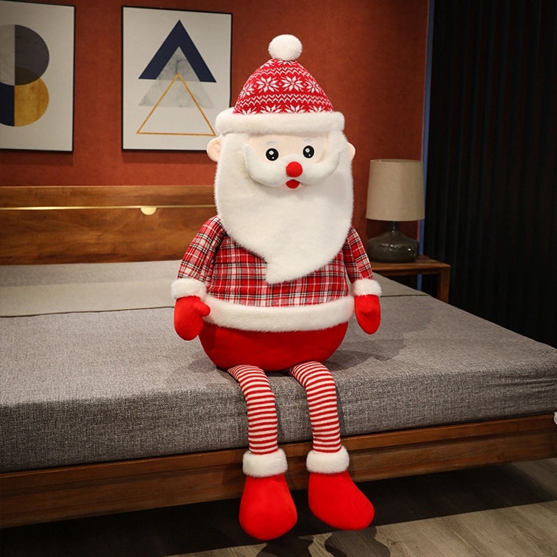 Christmas Santa Claus Plush Stuffed Toys Soft PP Cotton Holiday Gifts|Plush Toys & Stuffed Animals