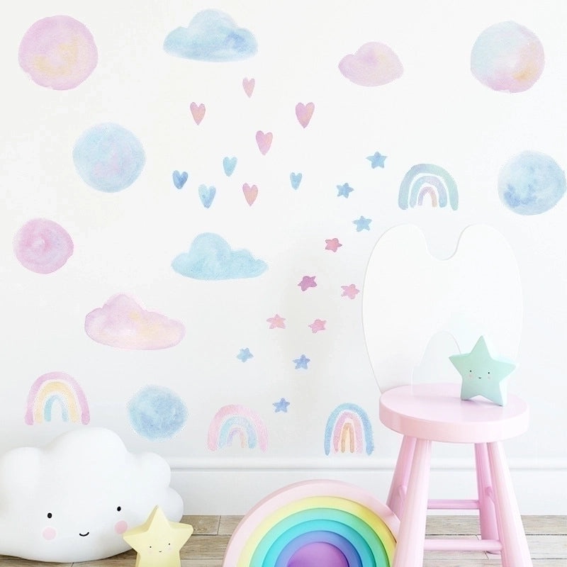 Stylish Cloud PVC Wall Decal for Home Decor | Wall Stickers & Murals