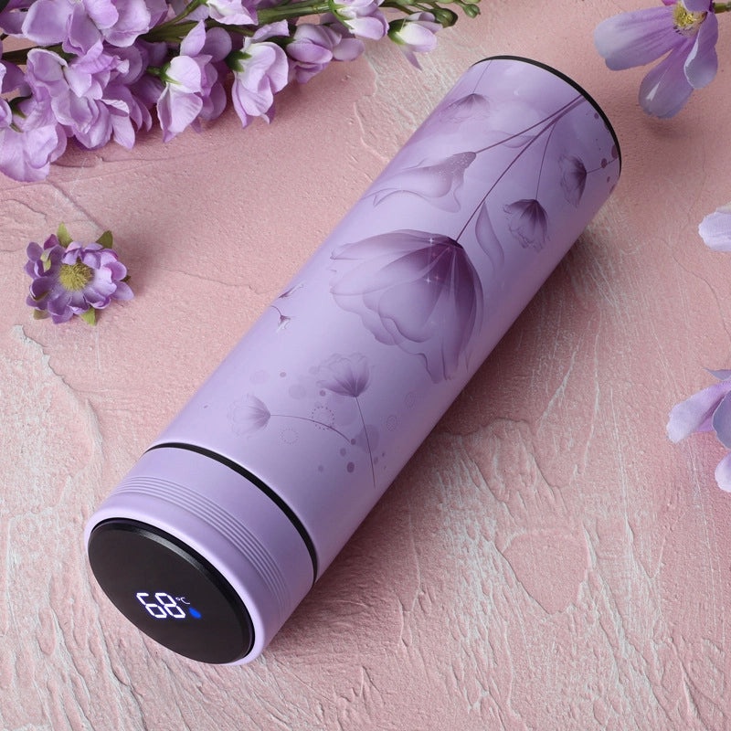 Creative 304 Stainless Steel Vacuum Thermos Cup with Replaceable Battery | Fashion Accessories & Drinkware