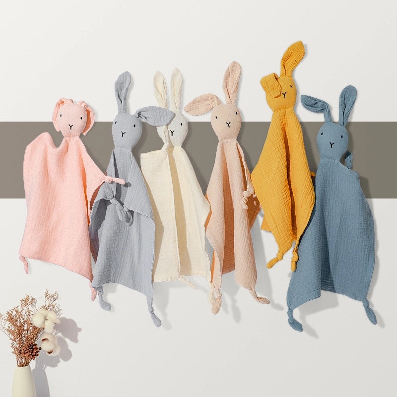 Soft Cotton Baby Comforter Blanket Plush Rabbit Doll | Baby Toys & Comforters