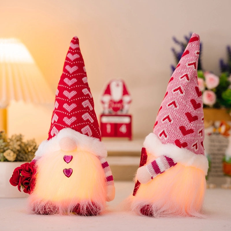 Valentine's Day Heart Shape Flower PVC Cloth Rudolph Doll Cute Holiday Date Gift|Valentine's Day Gifts