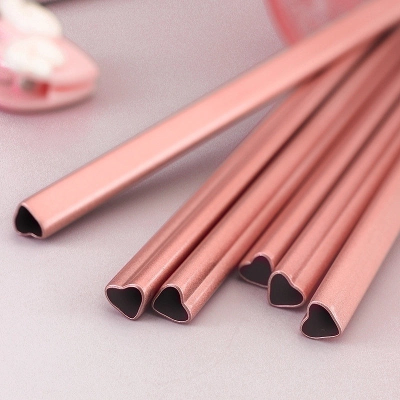 Stylish Solid Color Stainless Steel Drinking Straw|Kitchen & Dining Accessories