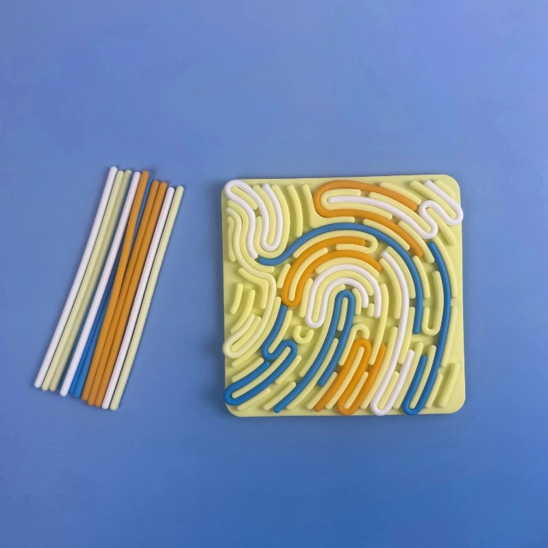 Sensory Silicone Activity Board for Kids | Educational Toy | BPA-Free Food Grade Twist Decompression Tool|儿童感官玩具|益智玩具|减压神器