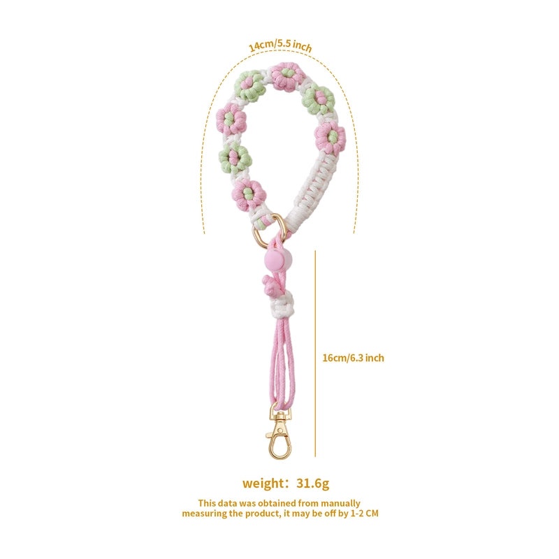 Cotton Rope Flower Water Bottle Holder, Casual Style | Accessories & Outdoor Gear