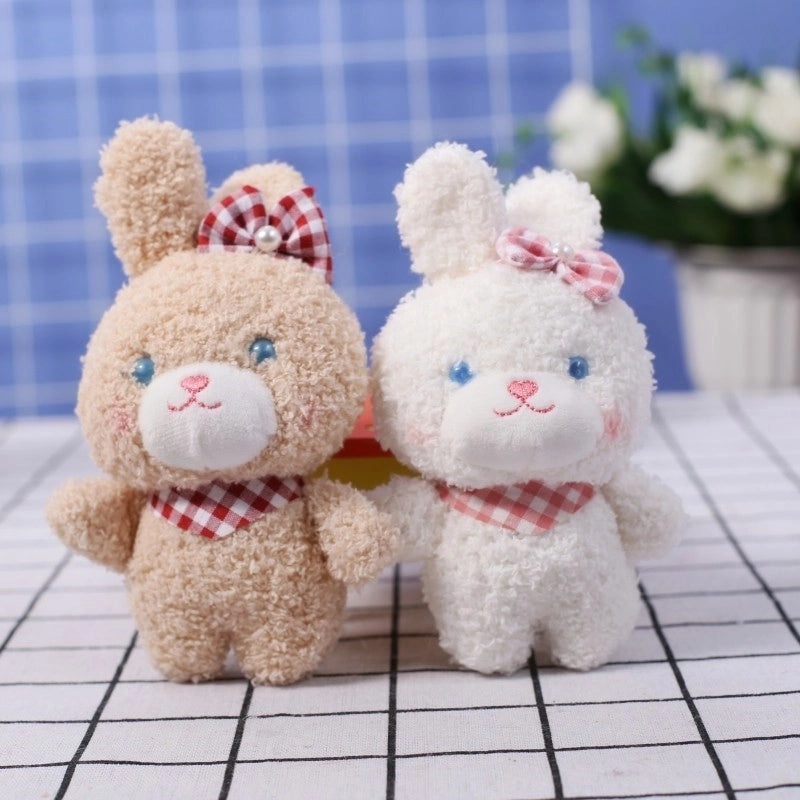Adorable Small Rabbit Plush Pendant Keychain School Bag Charm Gift|Accessories & Keychains