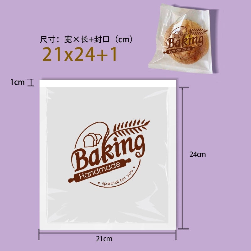 Disposable Sealed Bread Bags for Baking Food Packaging Oil-proof Paper Toast Sandwich Donut Cookie Bags|Kitchen Storage Bags