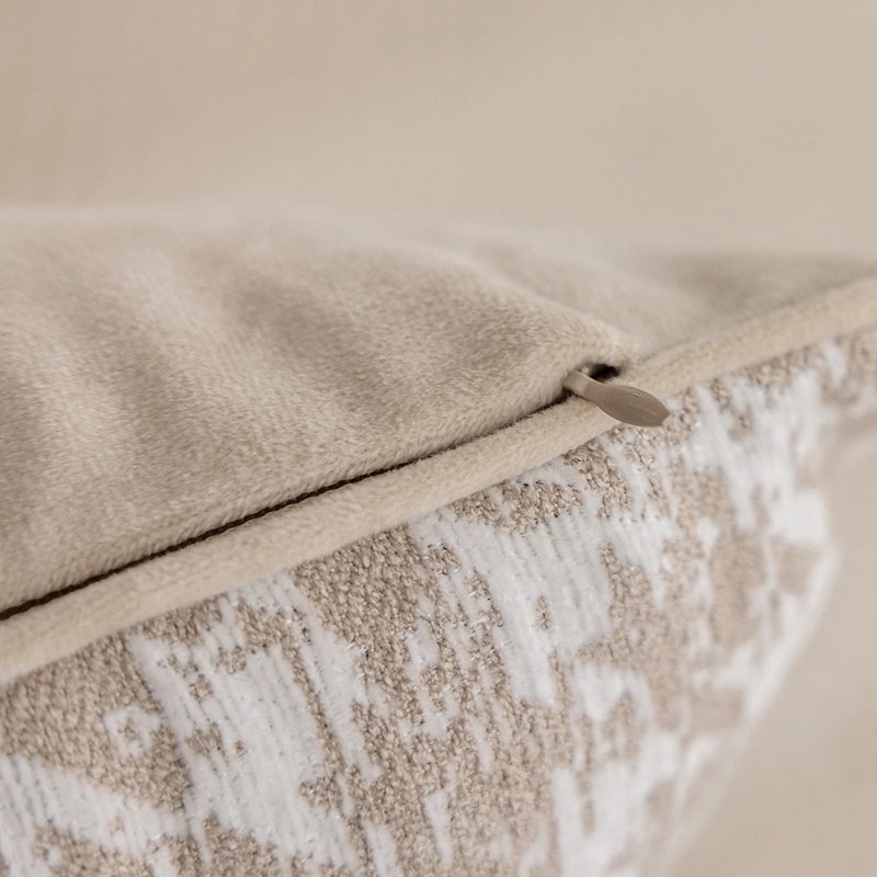 Cream Color Houndstooth Sofa Waist Pillow Cushion Nordic Style Bed Backrest Pillowcase | Home Decor Cushions