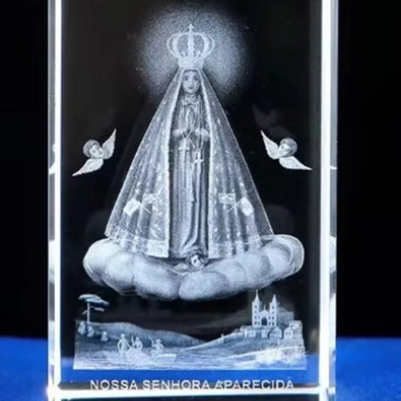 Minimalist Human Cross Crystal Ornament | Home Decor