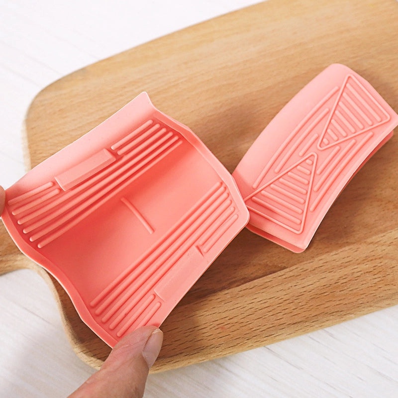 Minimalist Solid Color Silicone Bowl Clip for Kitchen Storage|Kitchen Accessories