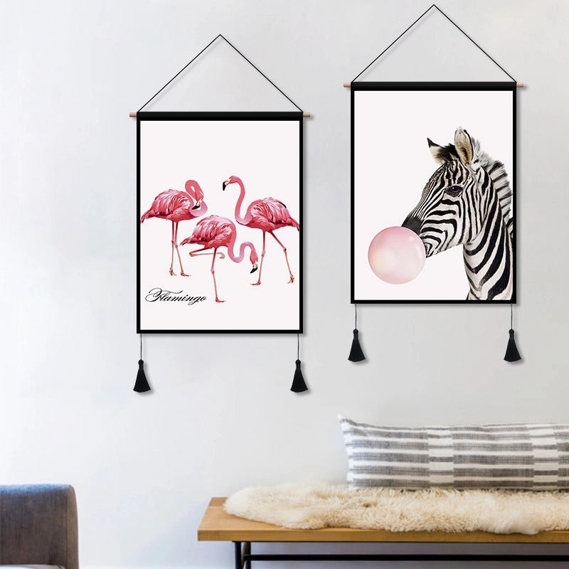 Minimalist Animal Cloth Wall Art | Home Decor