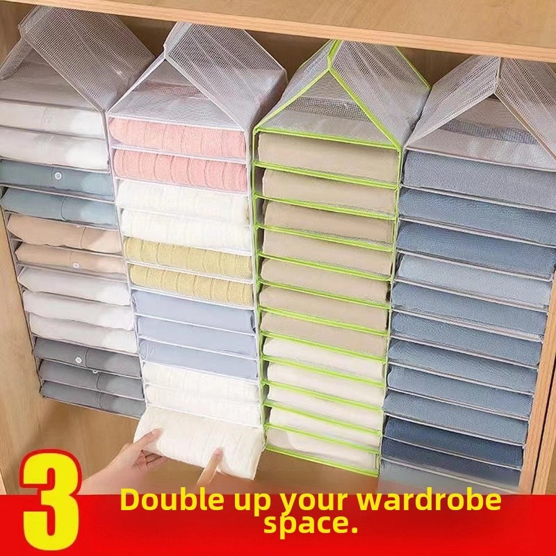 Hanging Pants Storage Bag Organizer for Wardrobe | Home Storage & Organization