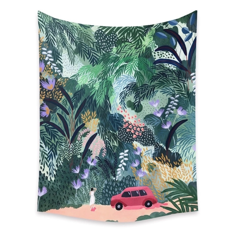 Stylish Comic Art Tapestry Wall Hanging Background Cloth | Home Decor & Wall Art