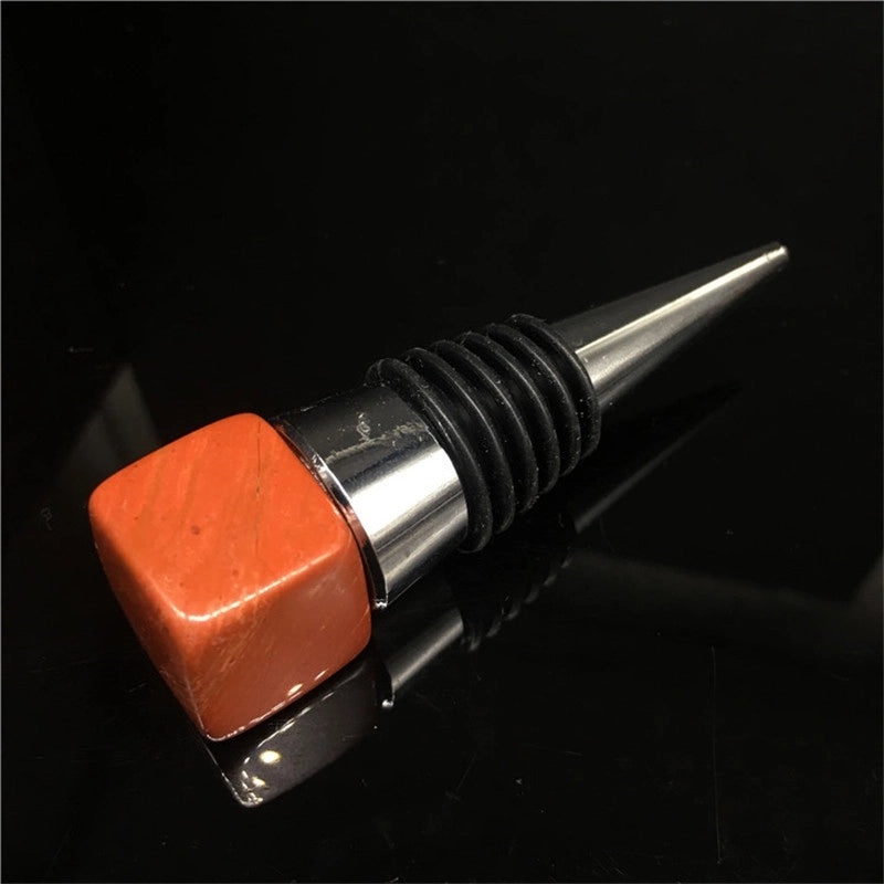 Modern Geometric Metal Wine Bottle Stopper | Kitchen & Dining Accessories