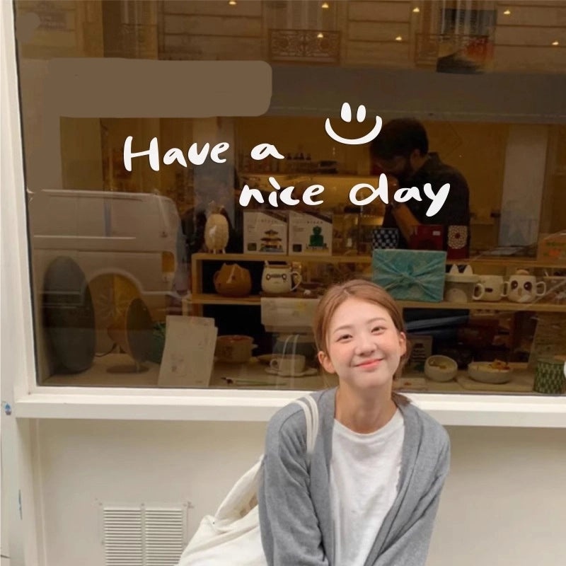 Casual Letter PVC Wall Sticker in Solid Color for Home Decor | Wall Art