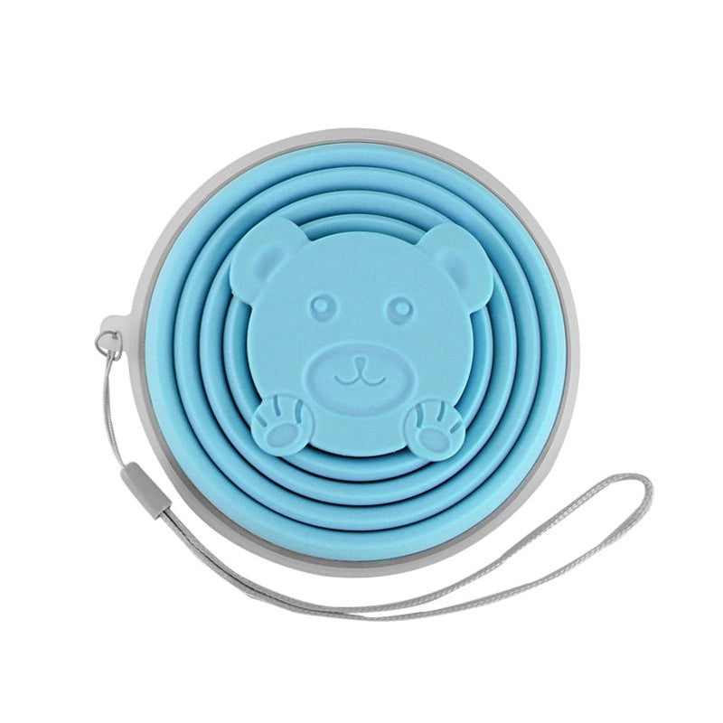 Adorable Bear-Shaped Silicone Water Bottle 1PC | Drinkware & Hydration